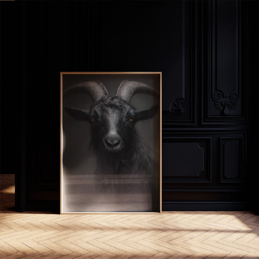 Amber Eyes Against Midnight Walls