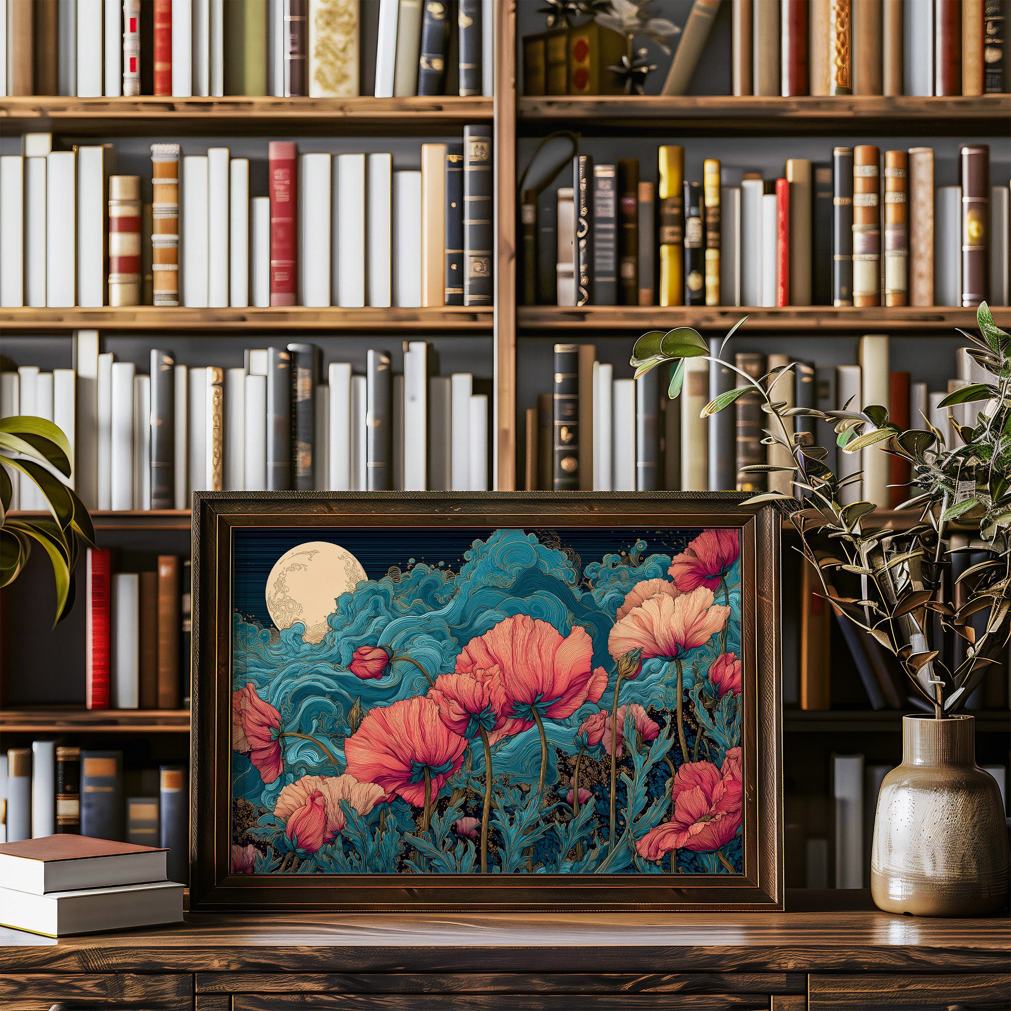 Coral Blooms Under Midnight Tide