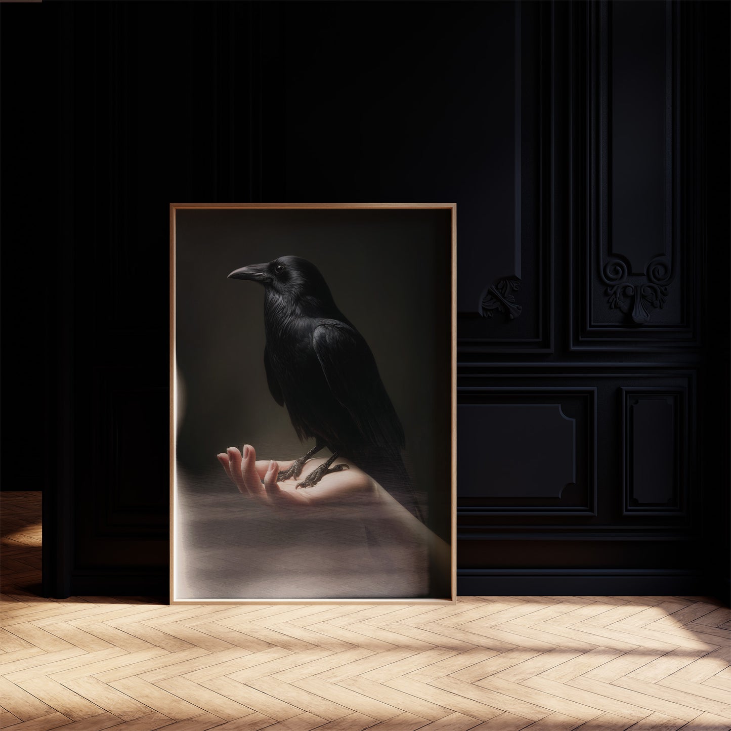 Ancient Wisdom Perches On Palm