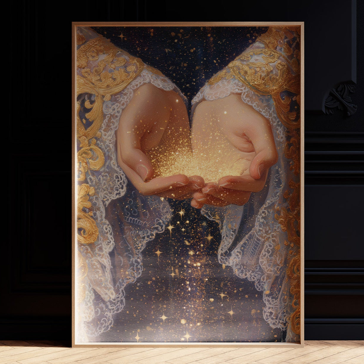 Celestial Offerings In Open Palms