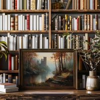 Autumn Castle By Misty Waters