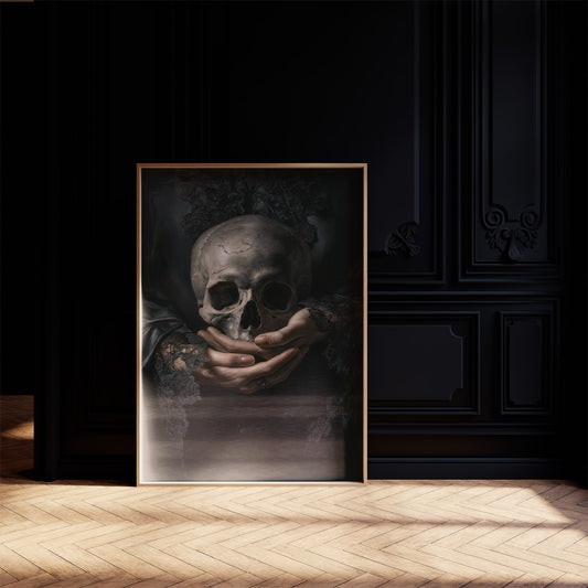 Mortality Cradled In Lace Hands