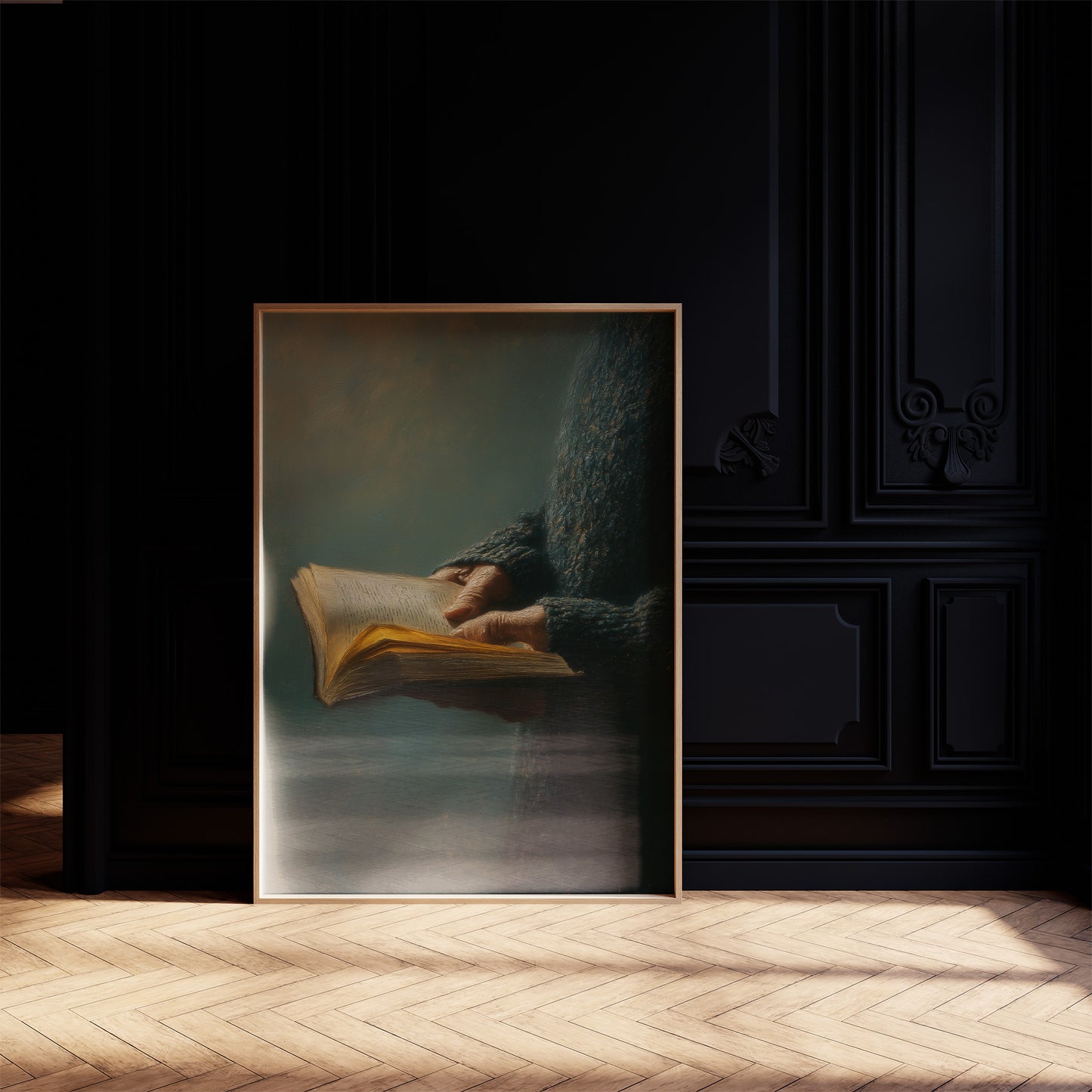 Golden Pages In Gentle Hands