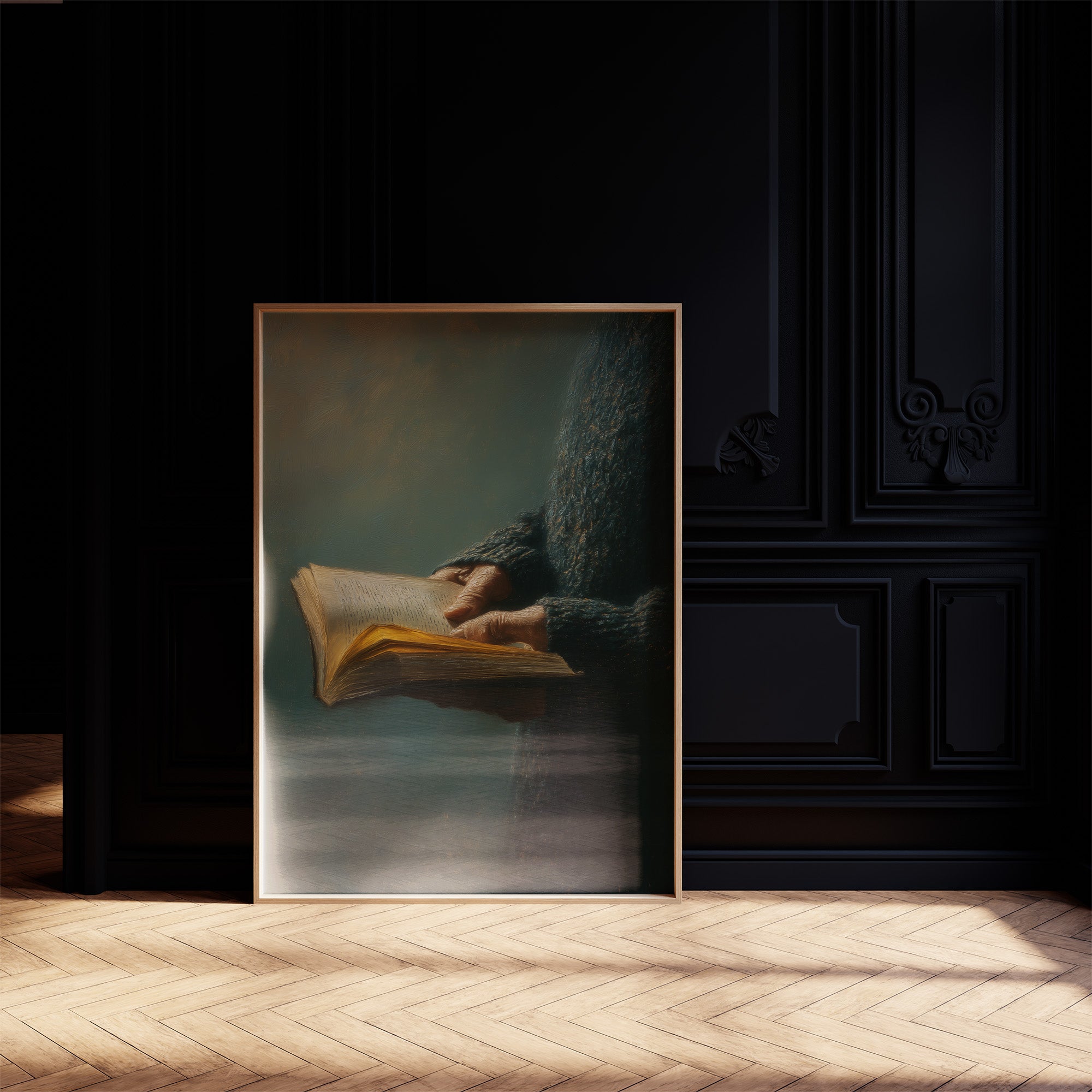 Golden Pages In Gentle Hands