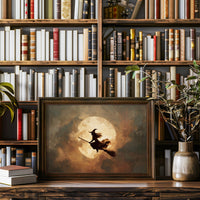 Autumn Flight Across Harvest Moon