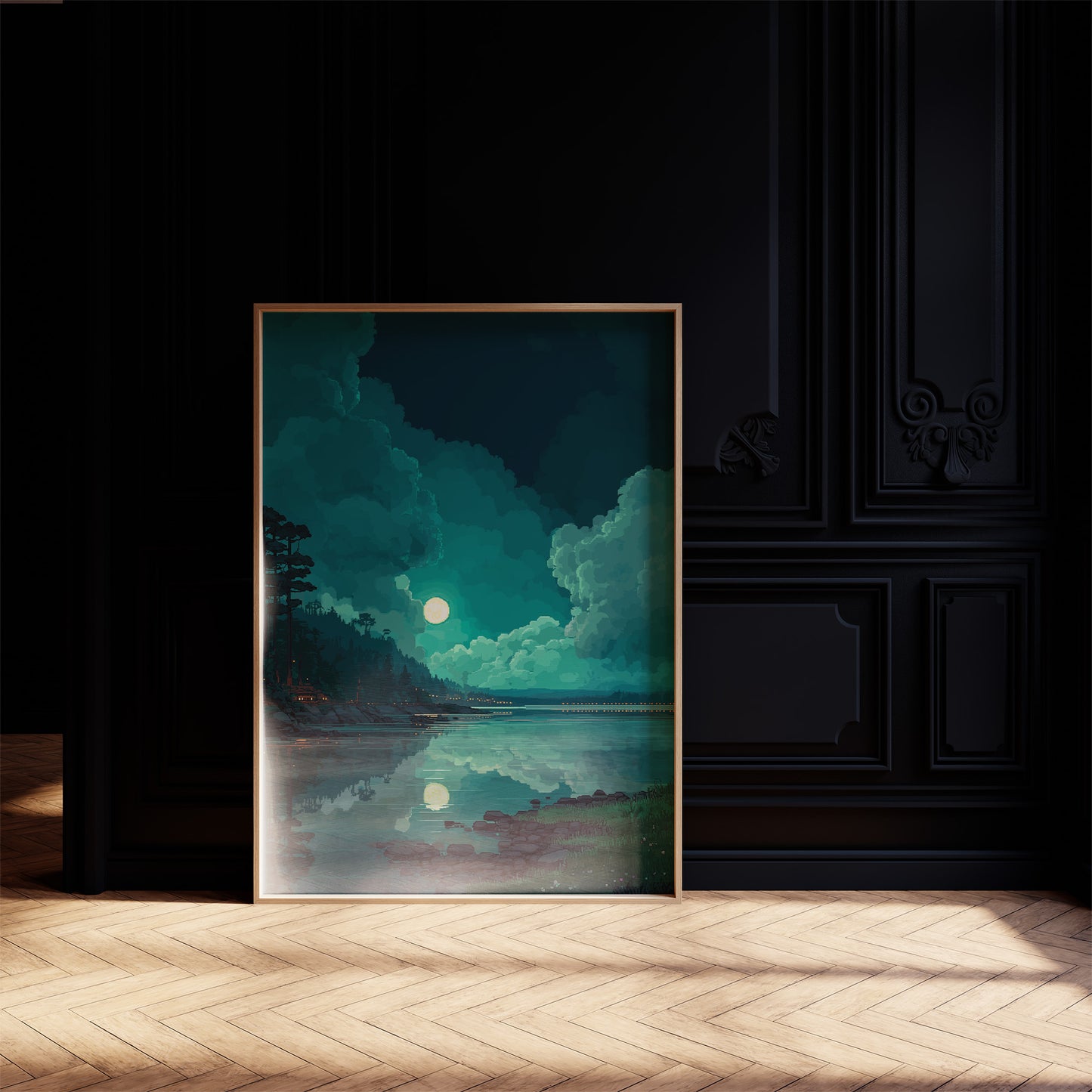 Jade Moons Cast Midnight Reflections