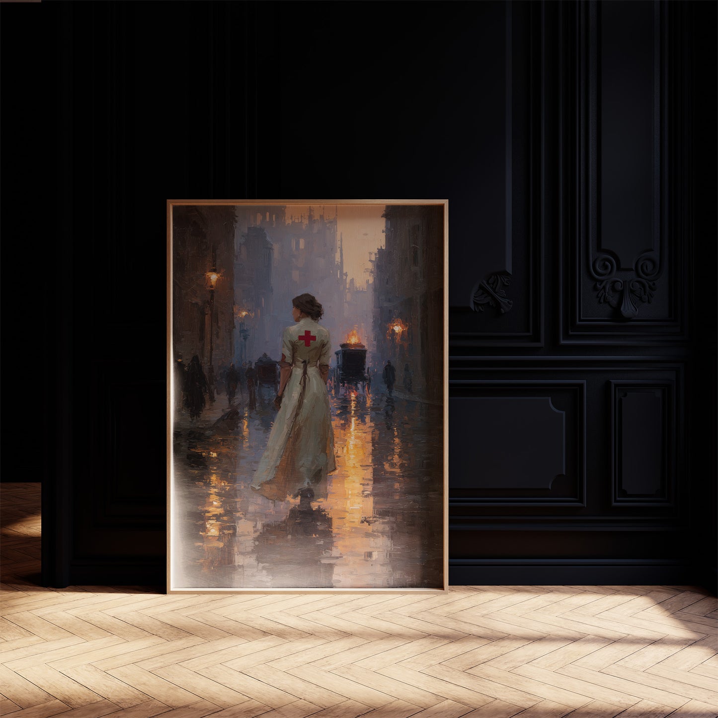 Twilight Mercy On Cobblestone Streets