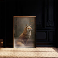 Noble Fox Against Autumn Mist