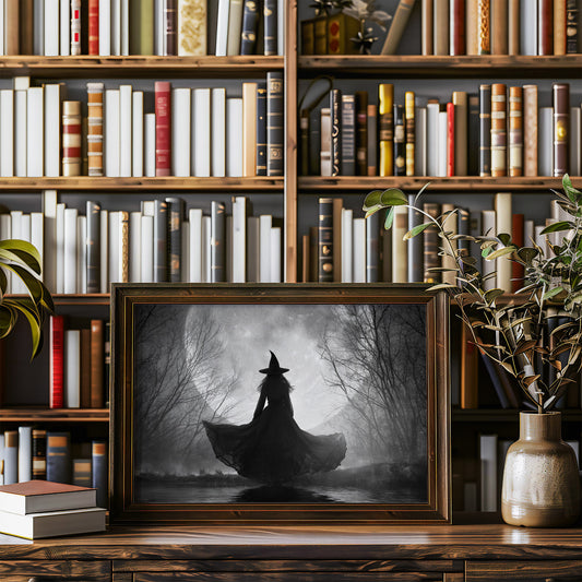 Ancient Spell Under Foggy Branches