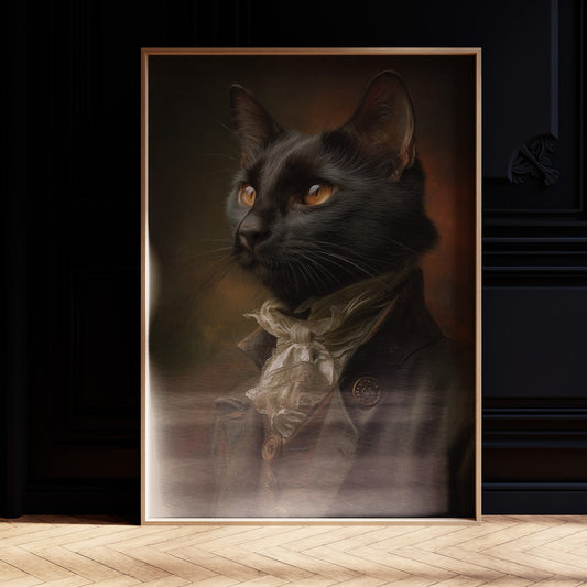 Noble Feline In Regal Attire