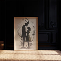 Moonlit Silhouettes In Ancient Tale