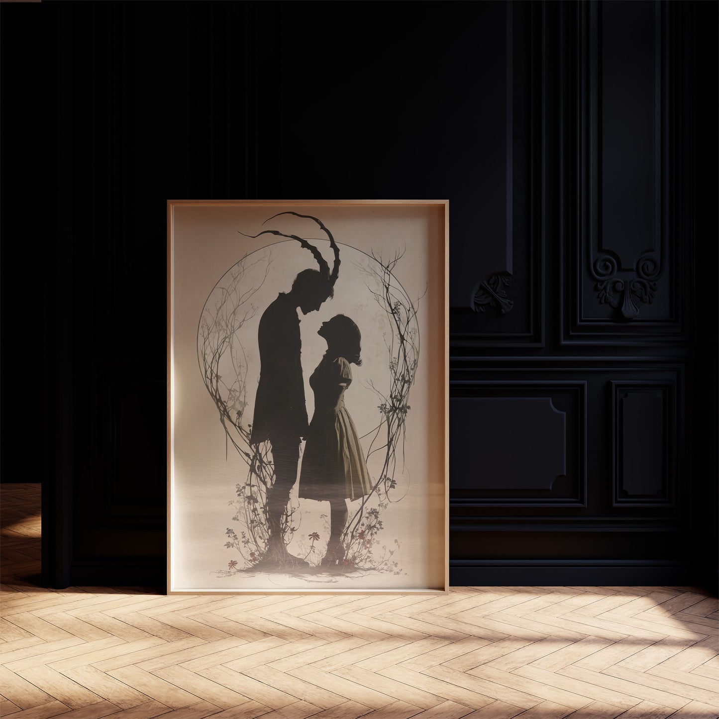 Moonlit Silhouettes In Ancient Tale