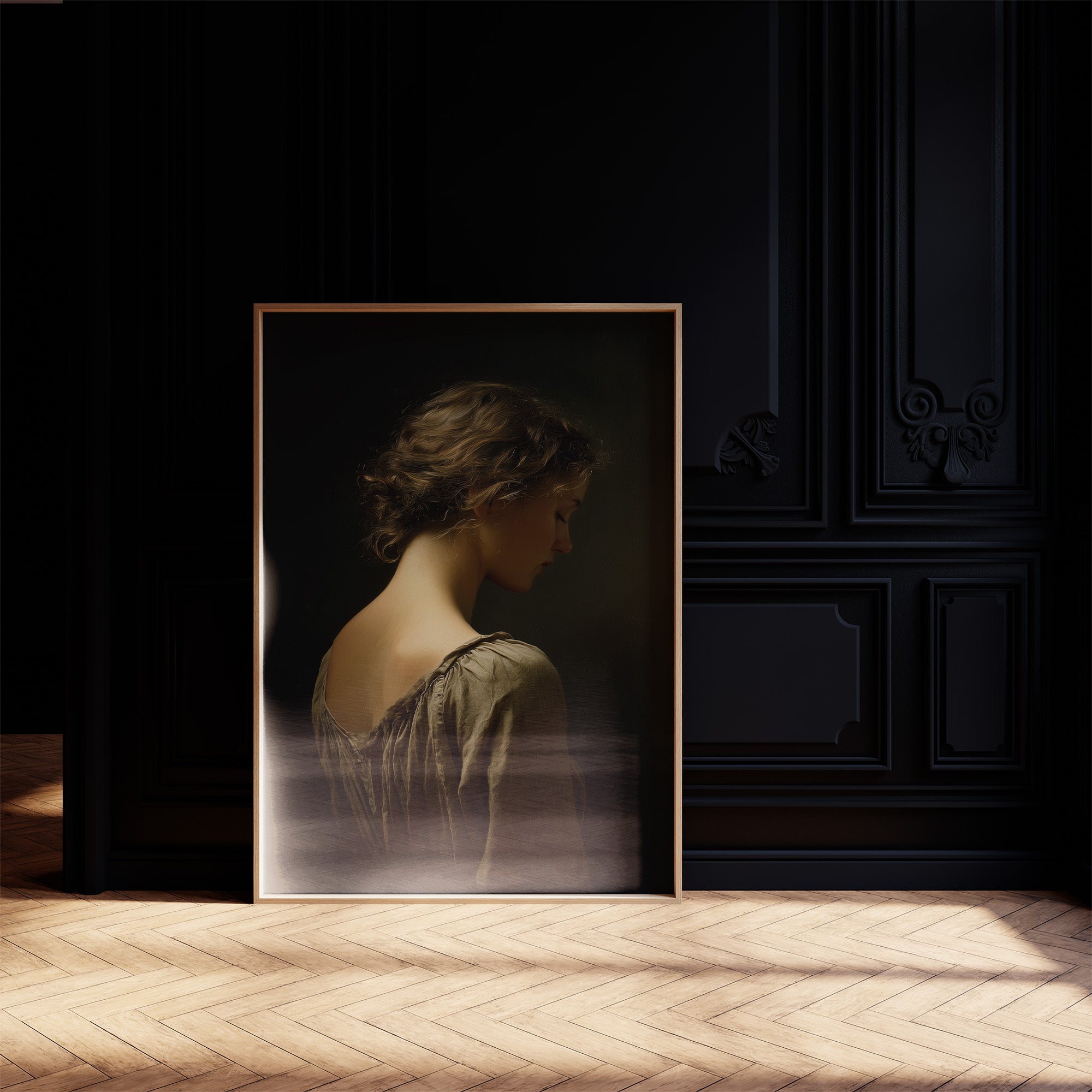 Golden Light On Timeless Portrait