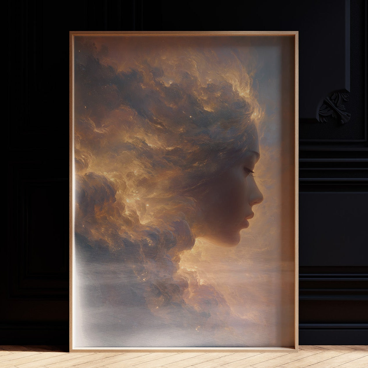 Celestial Profile In Golden Hour