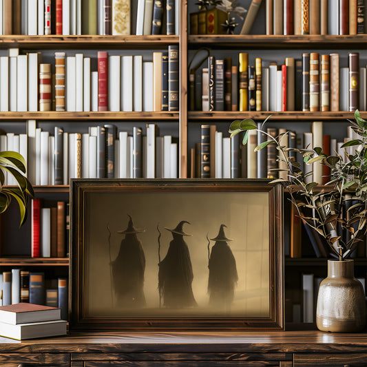 Three Mages Cross Misty Threshold