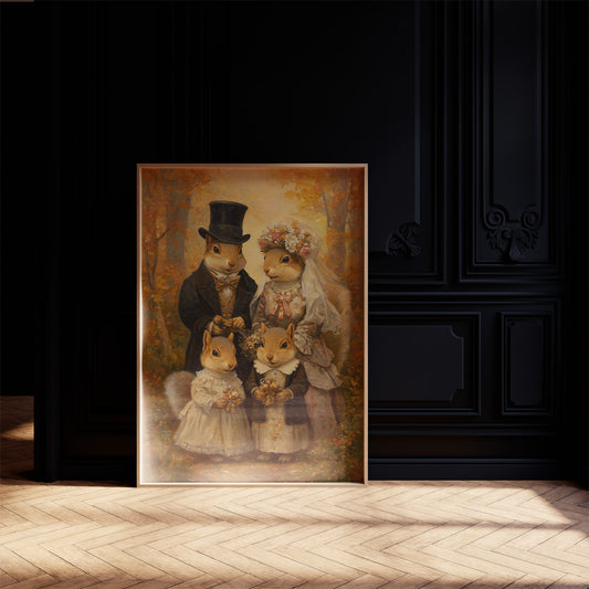 Autumn Acorns In Victorian Finery