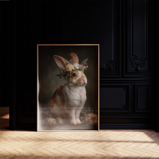 Floral Crown Graces Gentle Creature