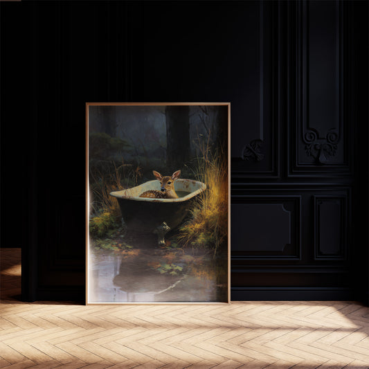 Fawn Finds Sanctuary At Dusk