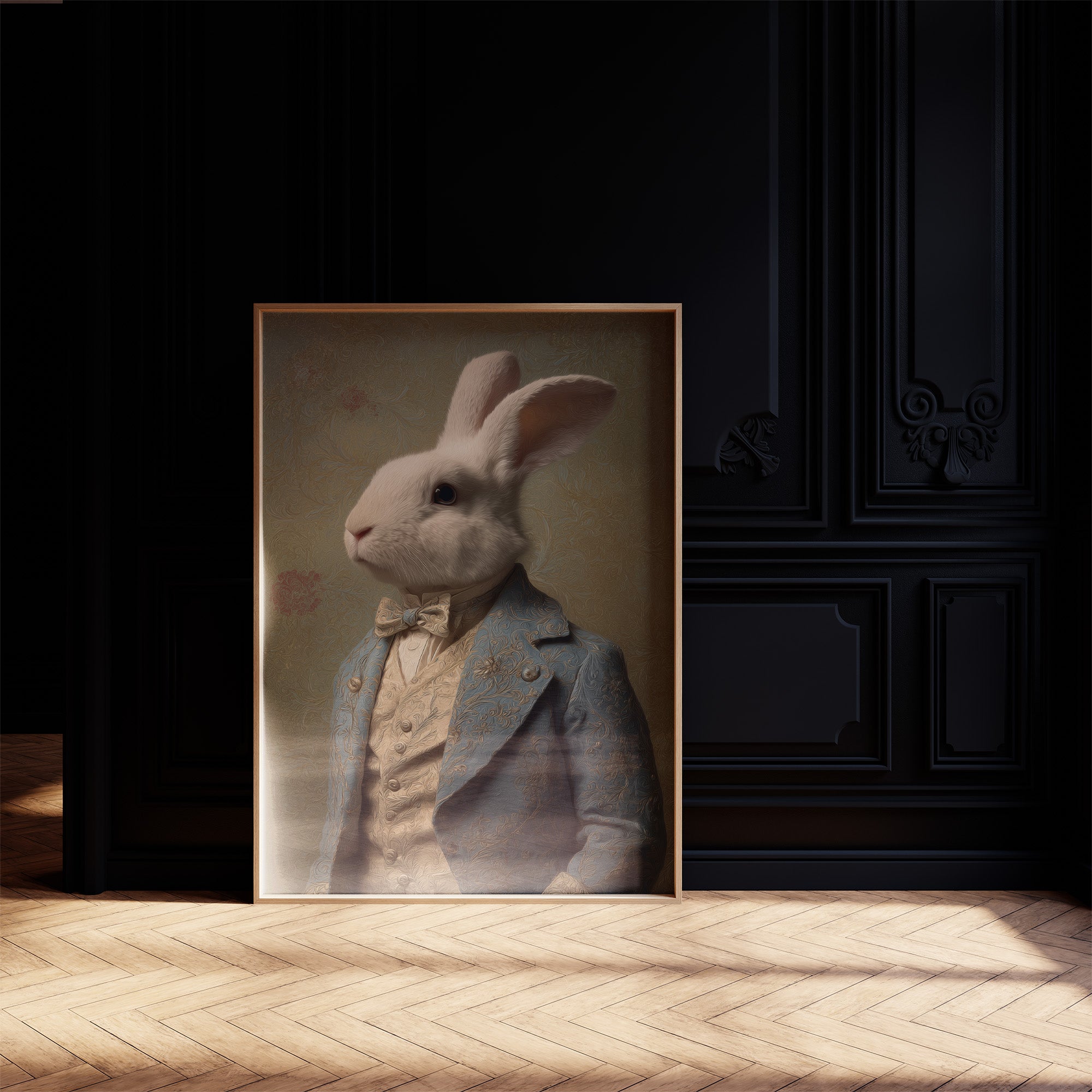 Noble Rabbit In Velvet Court