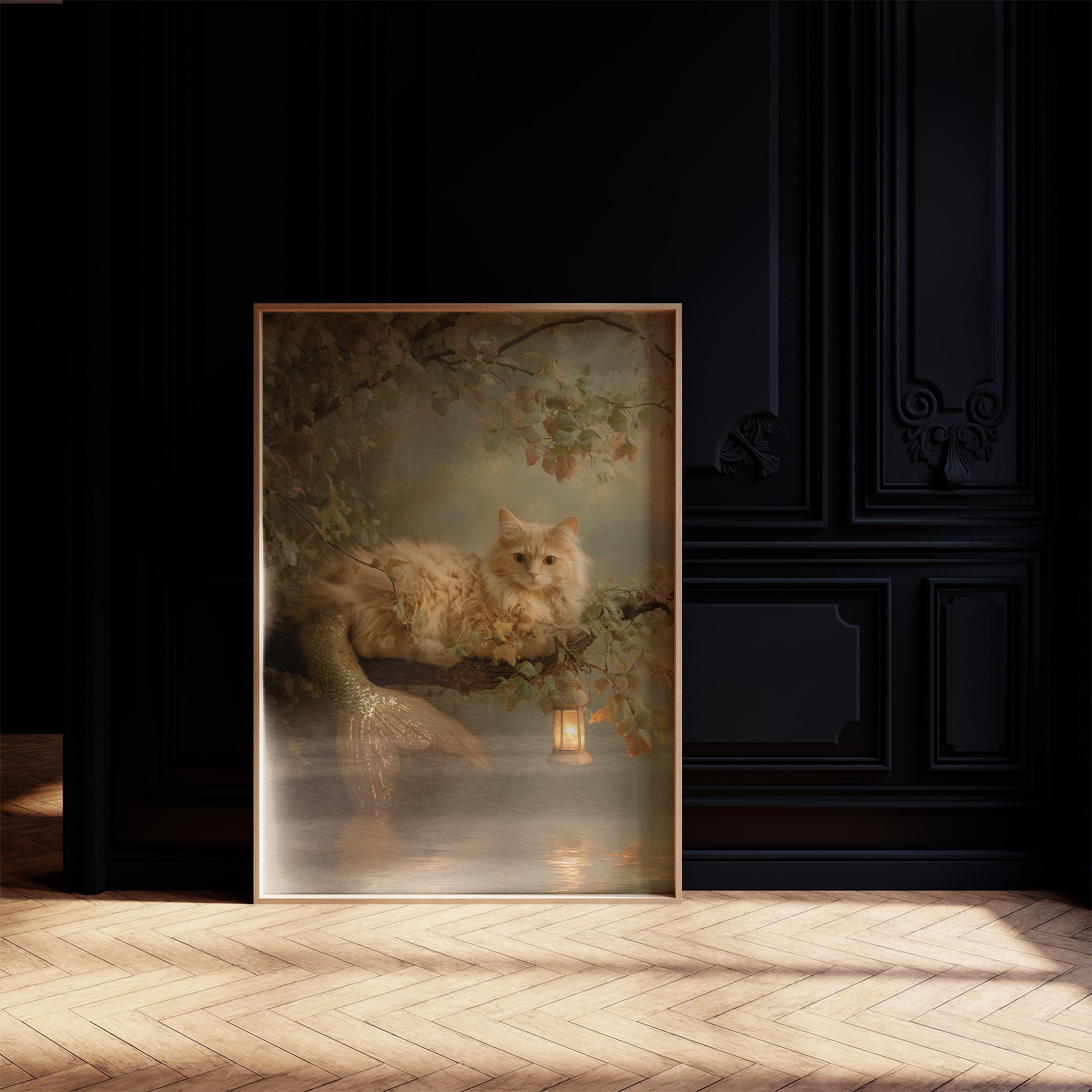 Feline Myths Beneath Autumn Boughs