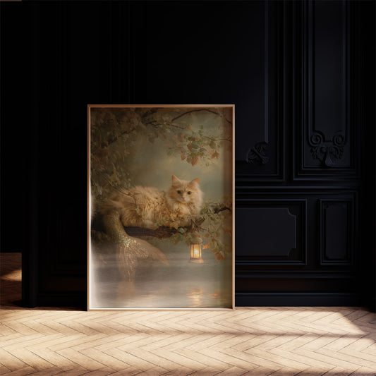 Feline Myths Beneath Autumn Boughs