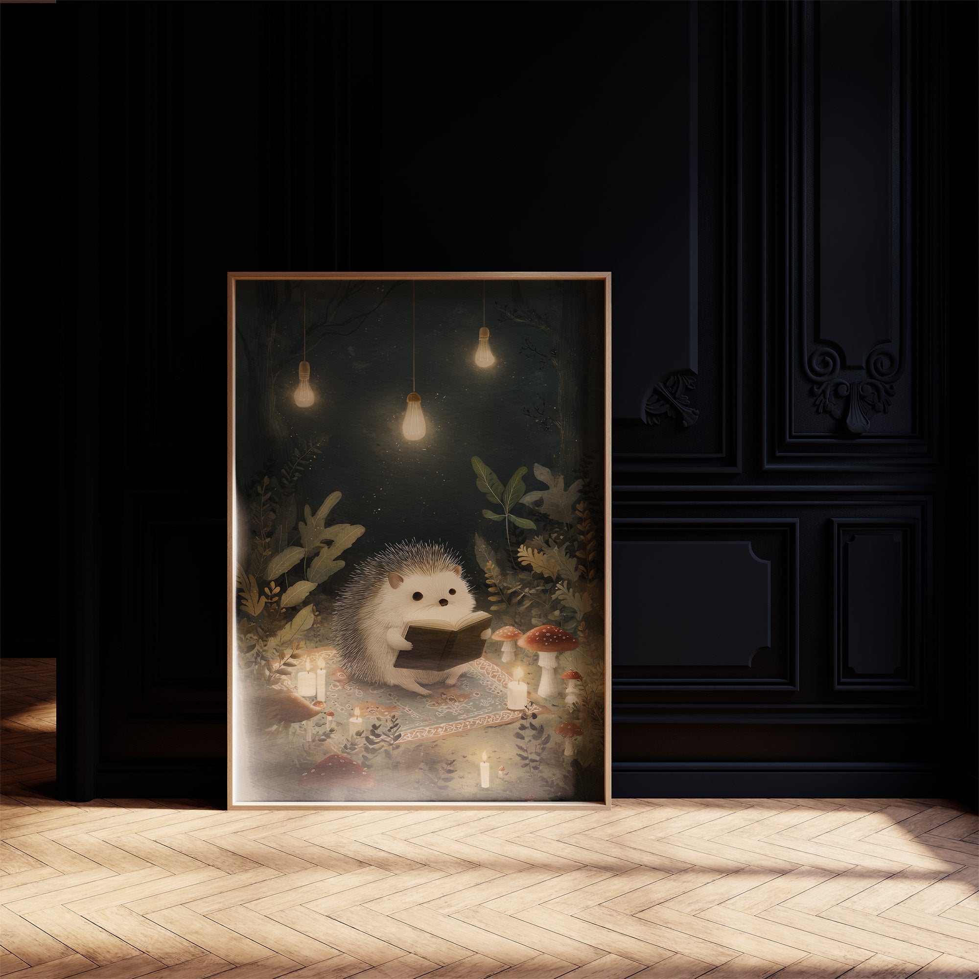 Midnight Tales Under Glowing Bulbs