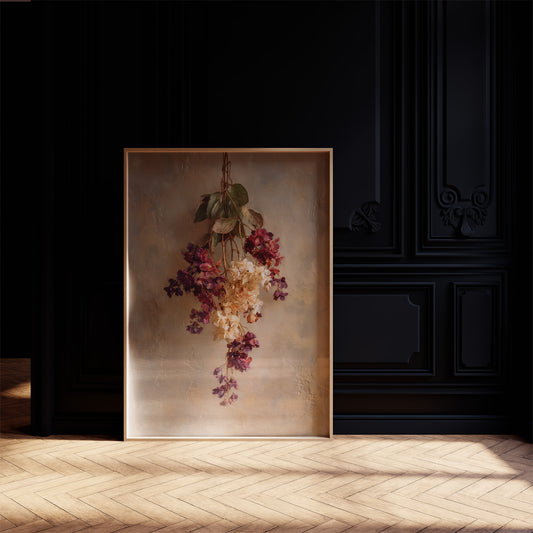 Faded Blooms Against Autumn Light