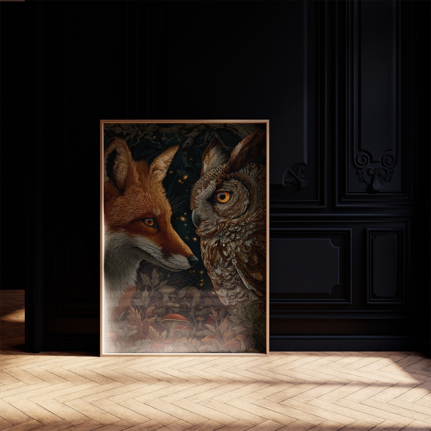 Dusk Meets Night's Golden Gaze