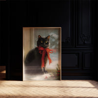 Midnight Wears A Scarlet Bow