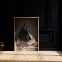 Midnight Scholar With Luminous Eyes