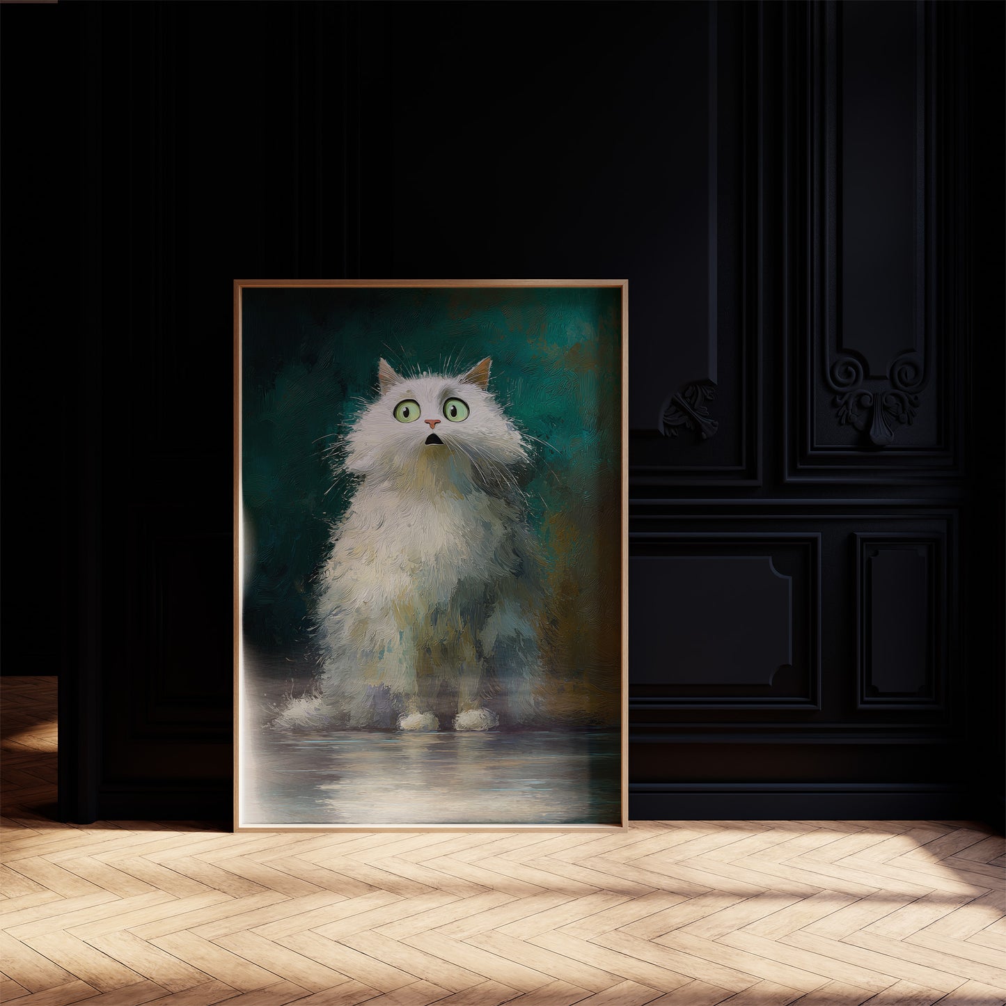 Emerald Eyes Meet Midnight Wonder