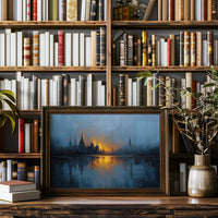 Distant City Burns At Dusk