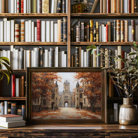 Amber Leaves Frame Ancient Halls