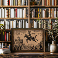 Ancient Riders Cross Storybook Skies