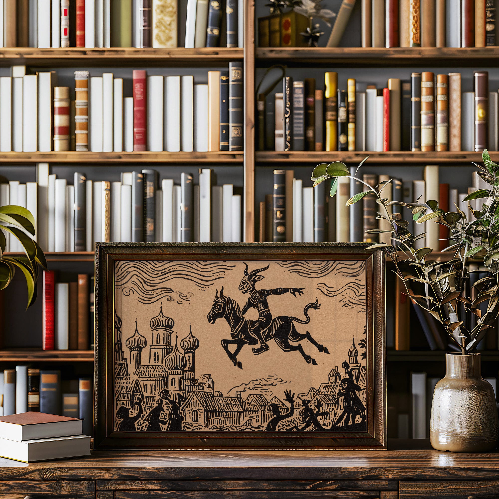 Ancient Riders Cross Storybook Skies