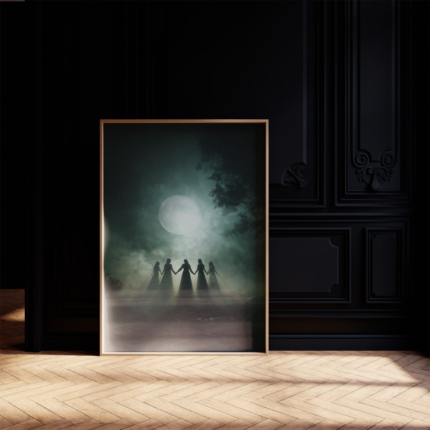 Moonlit Circle Of Ancient Ritual