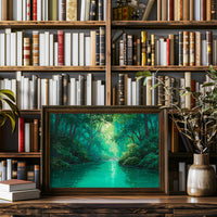 Emerald Path Between Forest Pages