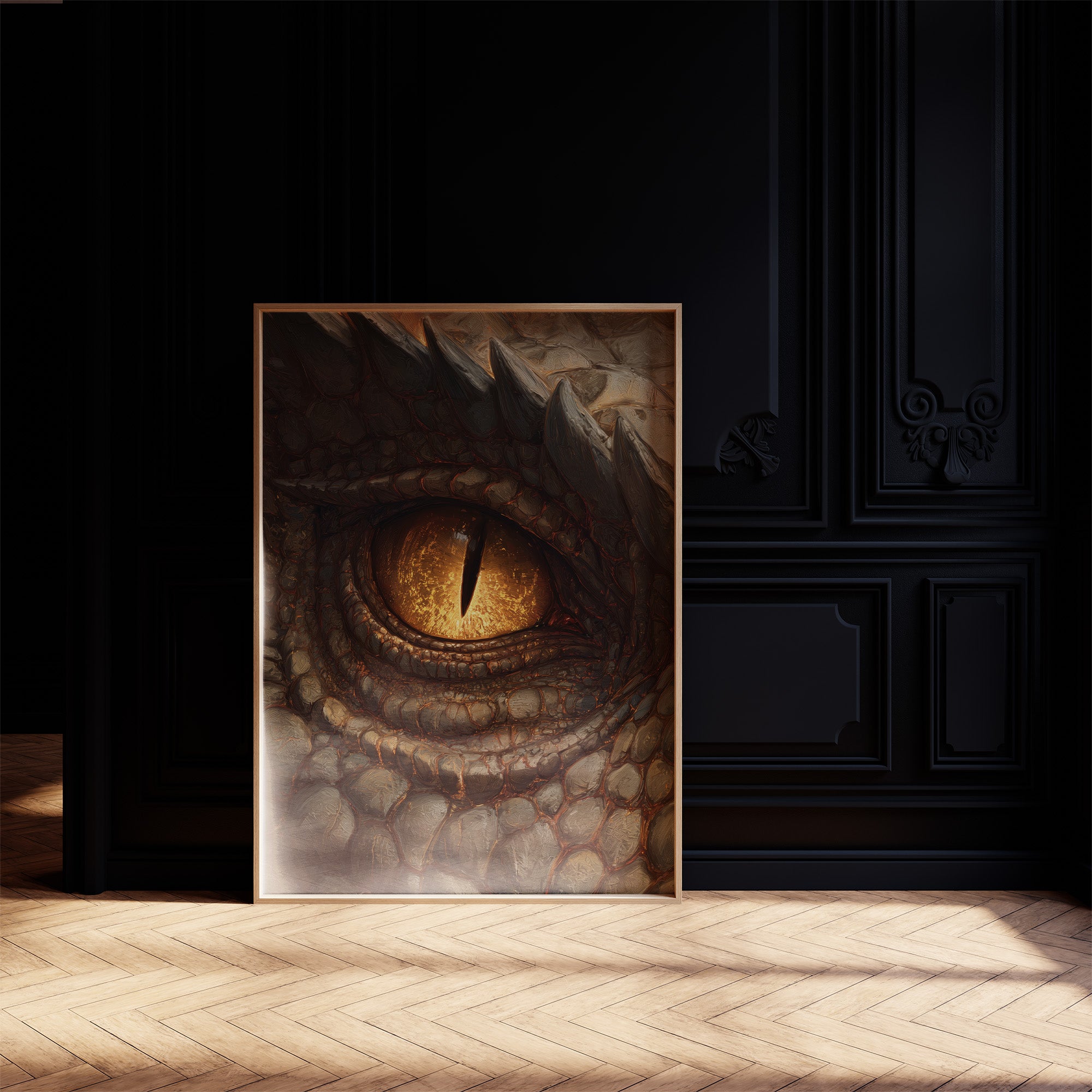 Amber Gaze From Ancient Depths