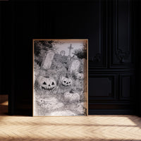 Midnight Grins Among Stone Memories