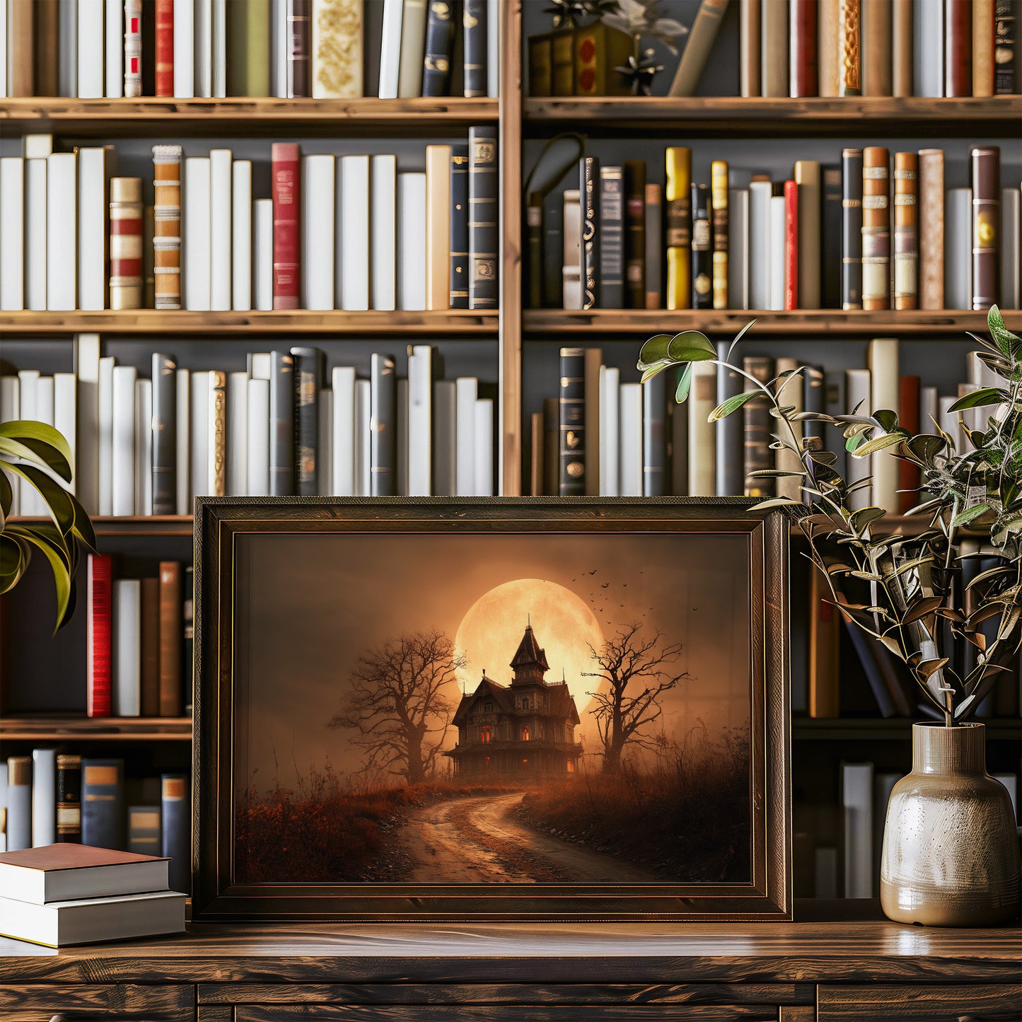 Harvest Moon Haunts Old Road