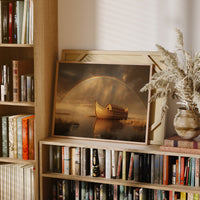 Wooden Ark Beneath Rainbow Promise