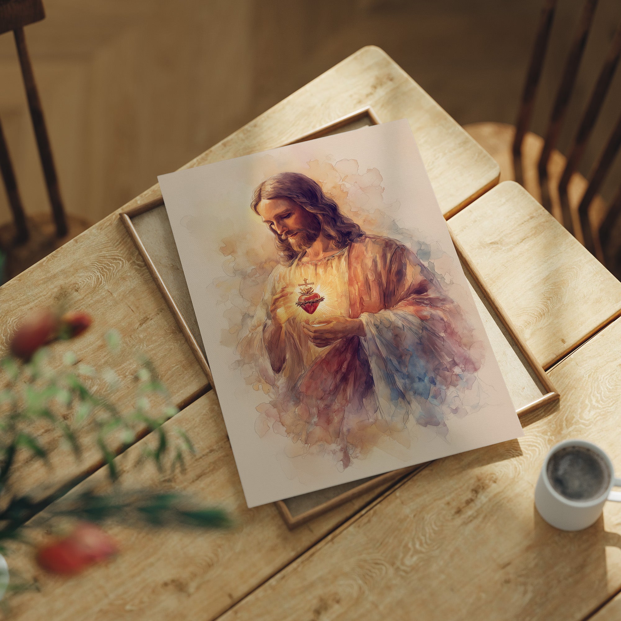 Sacred Heart In Gentle Light