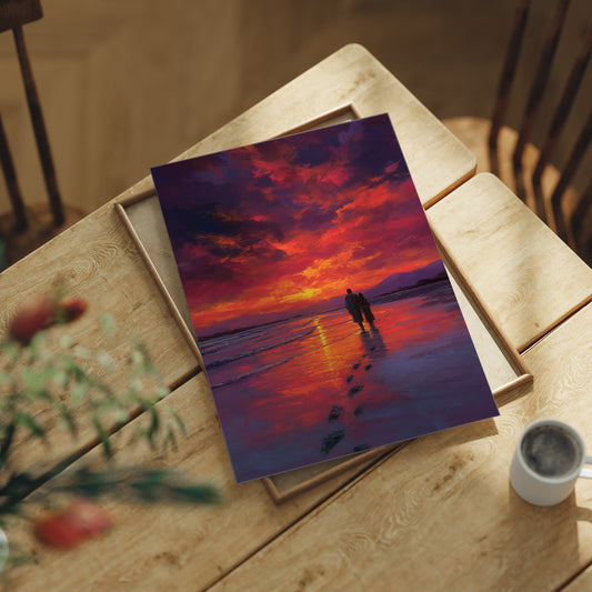 Sunset Walk Through Crimson Tides