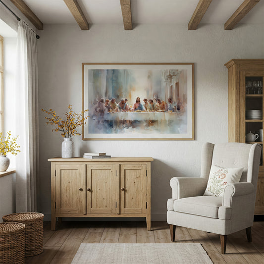 Soft Light Across Ancient Table