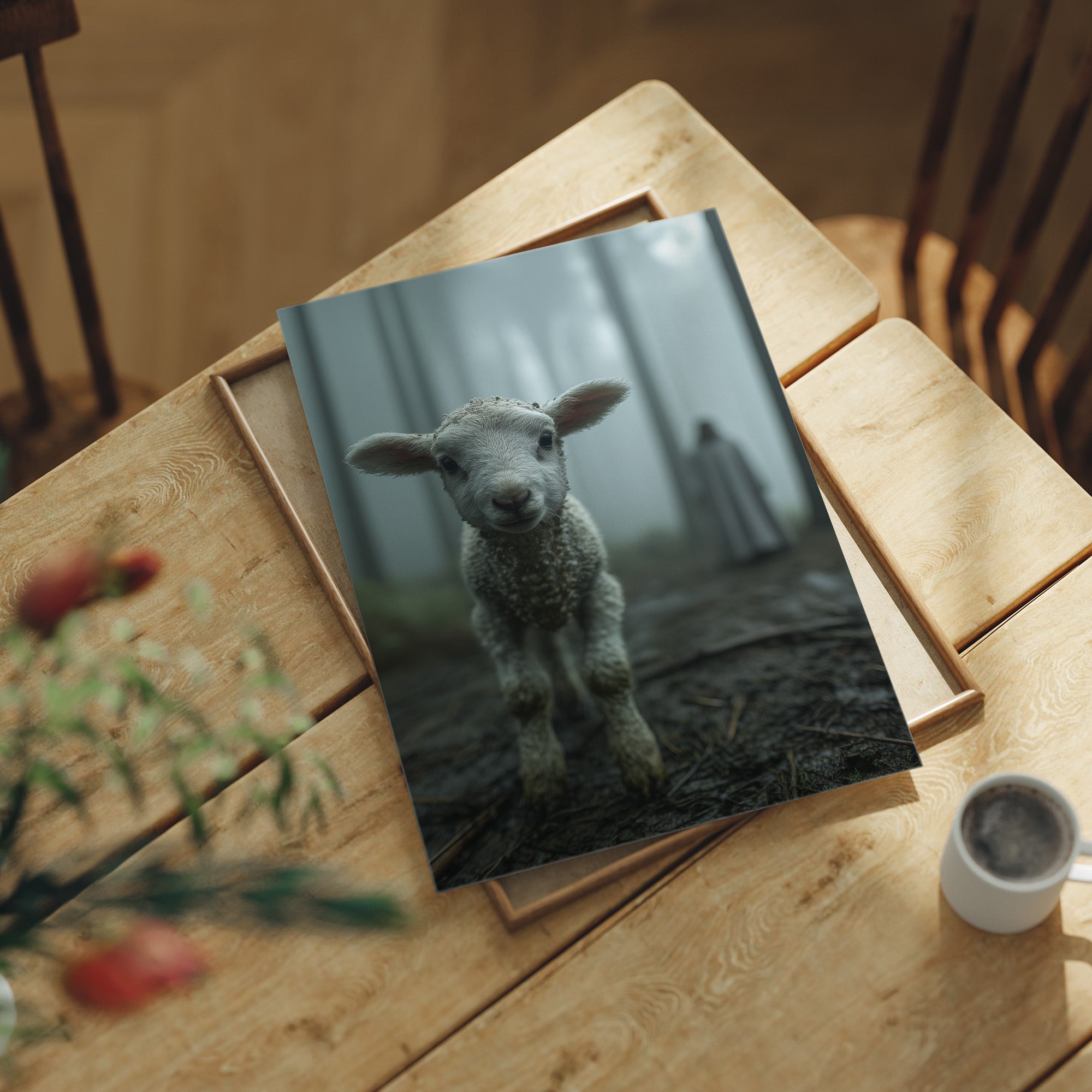 Innocent Steps In Foggy Forest