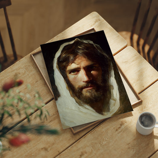 Ancient Brushstrokes On Wooden Table