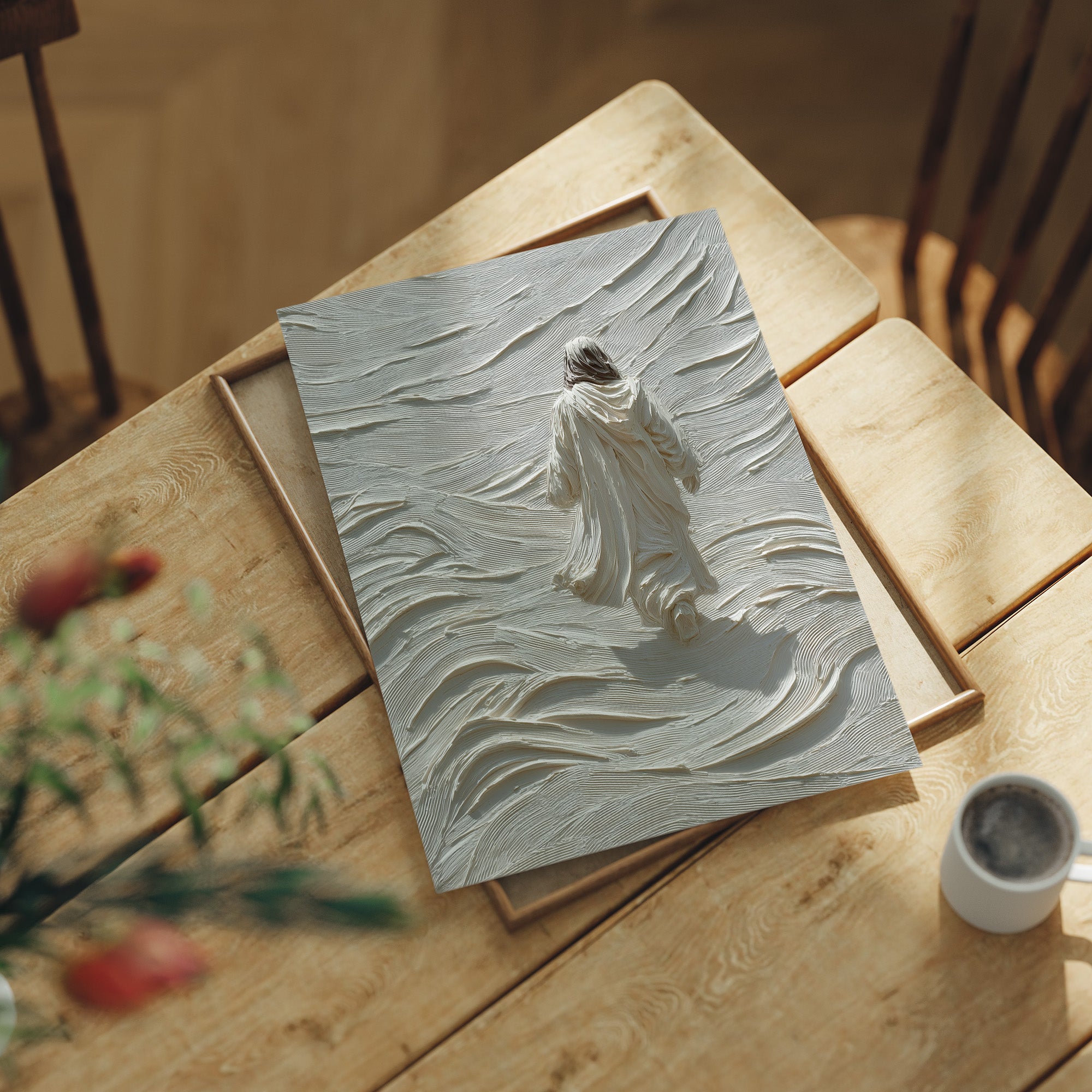 Solitary Path Through Textured Waves