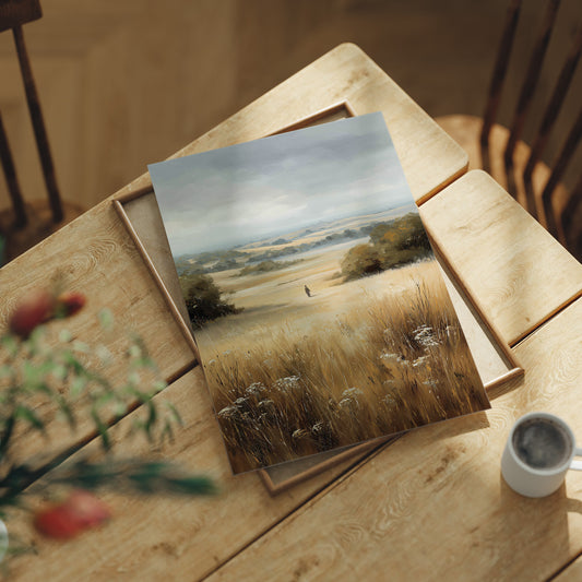 Solitude Calls Across Golden Fields