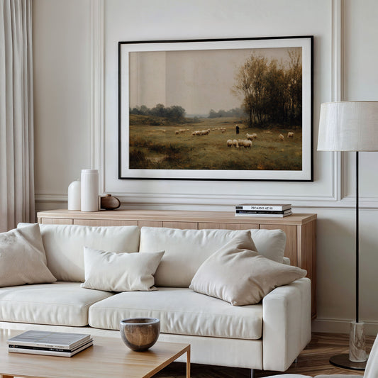 Shepherd's Path Through Autumn Fields