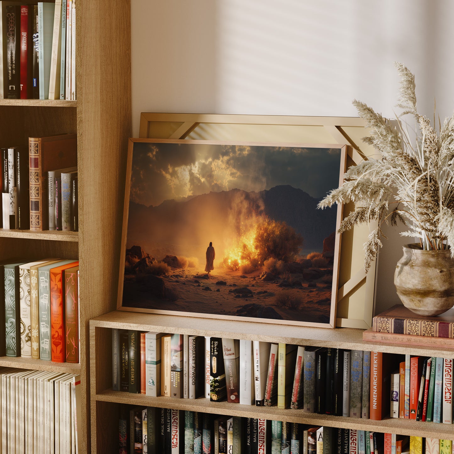 Pilgrim Faces The Desert Fire